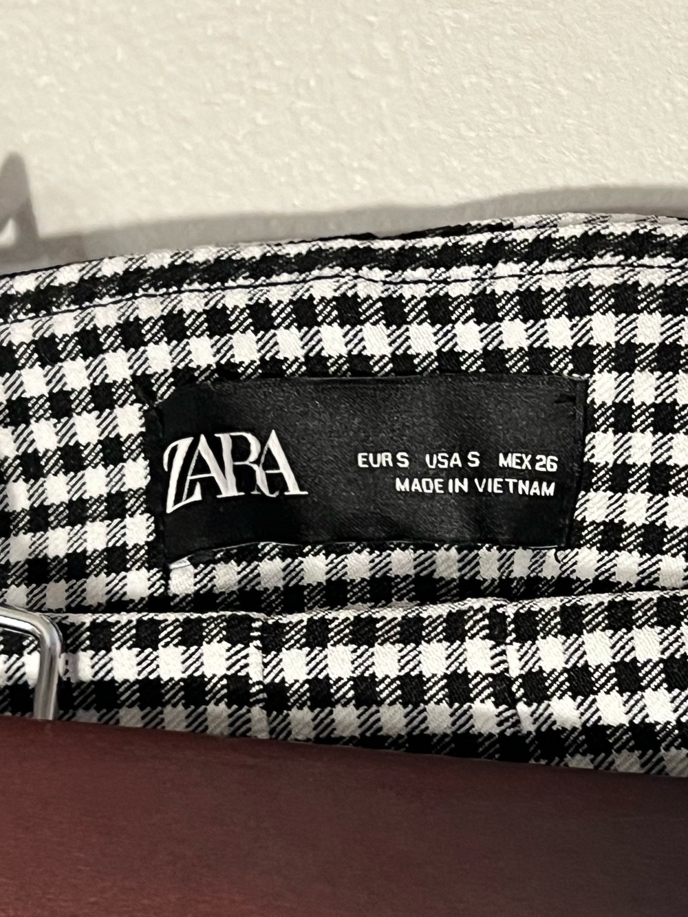 Zara Checkered Skinny Pants